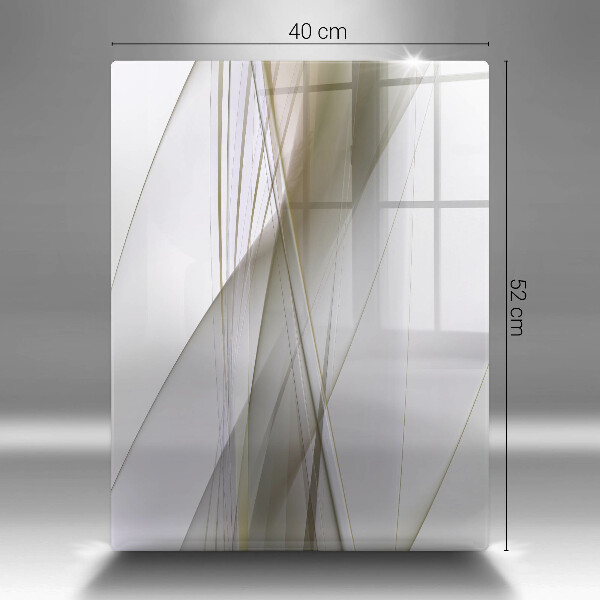 Zaščitna plošča za štedilnik Oblikovanje abstraktnih črt