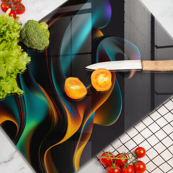 Zaščitna plošča za štedilnik Barvita abstrakcija