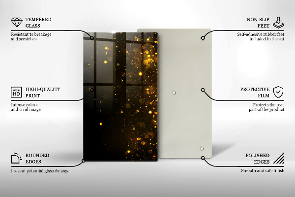 Zaščitna plošča za štedilnik Zlate bleščice