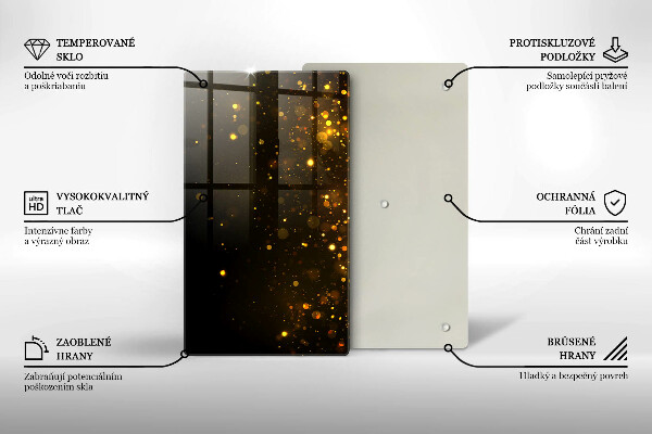 Zaščitna plošča za štedilnik Zlate bleščice