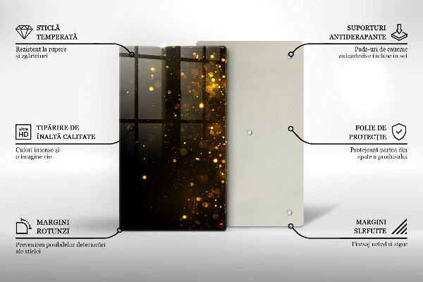 Zaščitna plošča za štedilnik Zlate bleščice