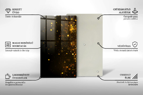 Zaščitna plošča za štedilnik Zlate bleščice