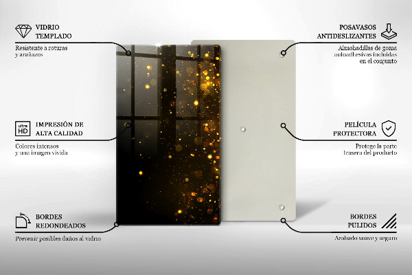 Zaščitna plošča za štedilnik Zlate bleščice