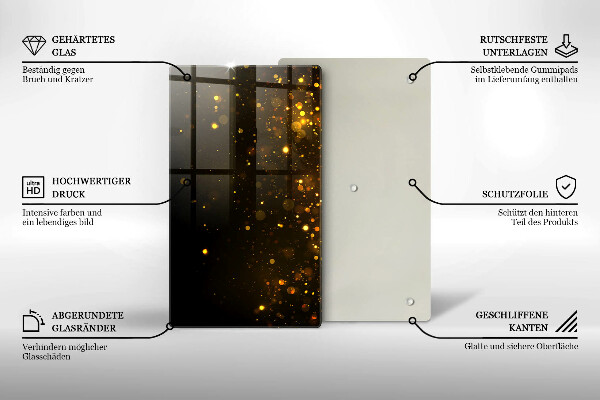 Zaščitna plošča za štedilnik Zlate bleščice