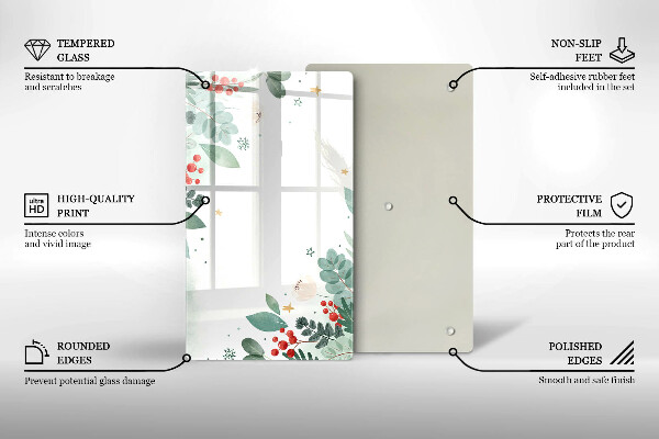 Zaščitna plošča za štedilnik Akvarelni listi