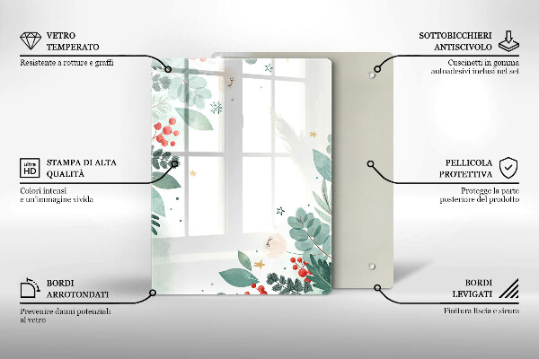 Zaščitna plošča za štedilnik Akvarelni listi