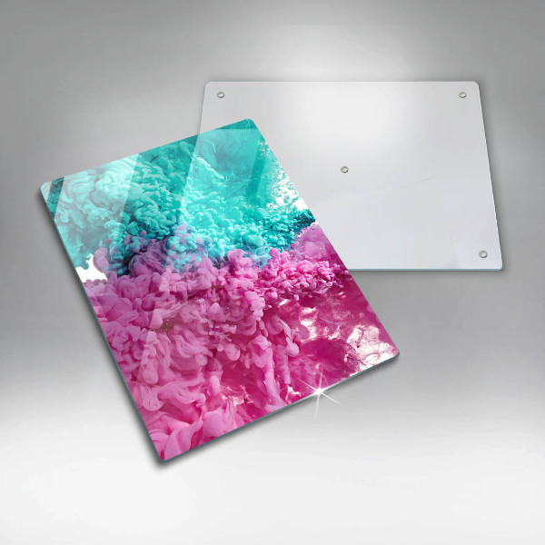 Zaščitna plošča za štedilnik Turkizno-roza dim