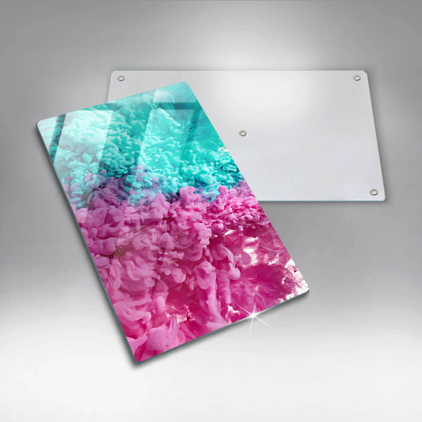 Zaščitna plošča za štedilnik Turkizno-roza dim