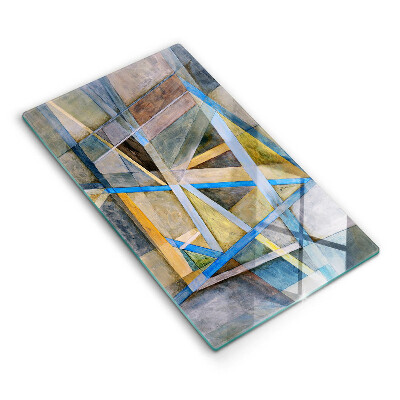 Zaščitna plošča za štedilnik Abstrakcija naslikanih črt