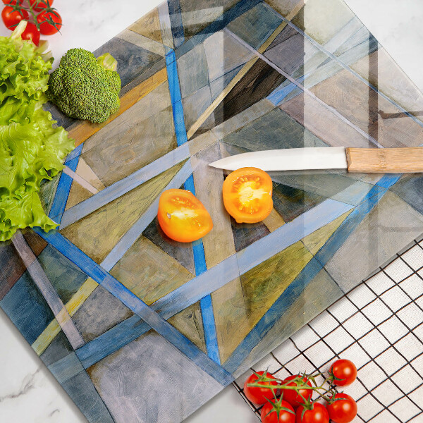 Zaščitna plošča za štedilnik Abstrakcija naslikanih črt