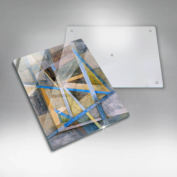 Zaščitna plošča za štedilnik Abstrakcija naslikanih črt