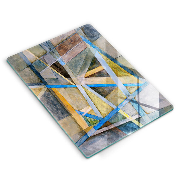 Zaščitna plošča za štedilnik Abstrakcija naslikanih črt