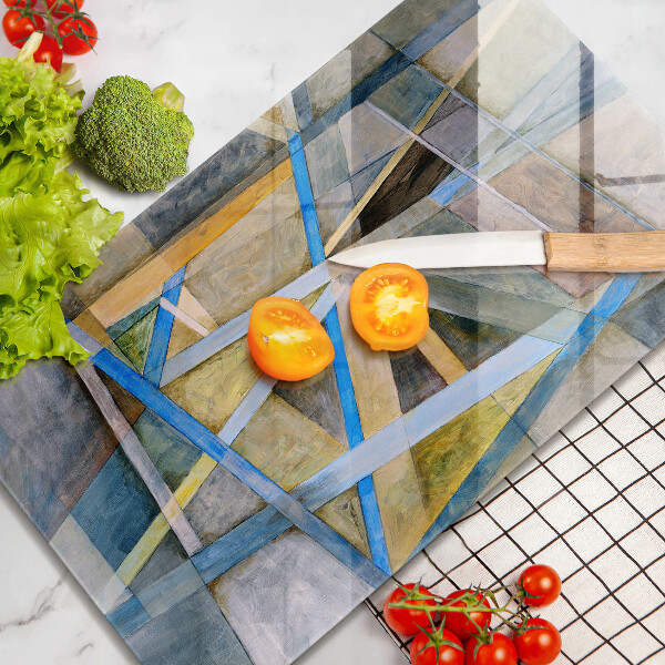 Zaščitna plošča za štedilnik Abstrakcija naslikanih črt