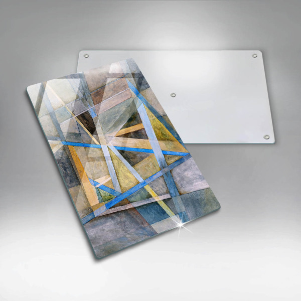 Zaščitna plošča za štedilnik Abstrakcija naslikanih črt