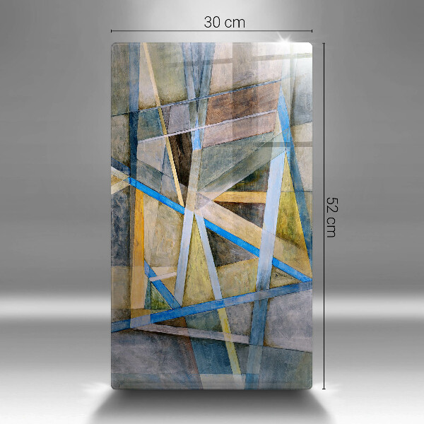 Zaščitna plošča za štedilnik Abstrakcija naslikanih črt