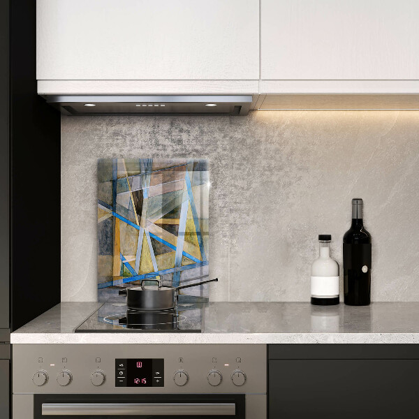 Zaščitna plošča za štedilnik Abstrakcija naslikanih črt