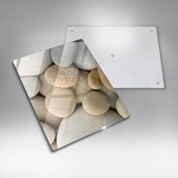 Zaščitna plošča za štedilnik Vzorec ovalnih kamnov