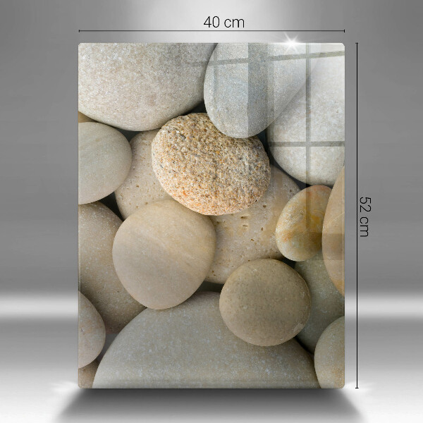 Zaščitna plošča za štedilnik Vzorec ovalnih kamnov