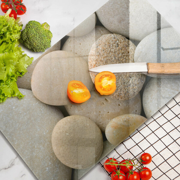 Zaščitna plošča za štedilnik Vzorec ovalnih kamnov