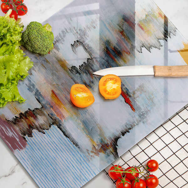 Zaščitna plošča za štedilnik Abstraktne barve