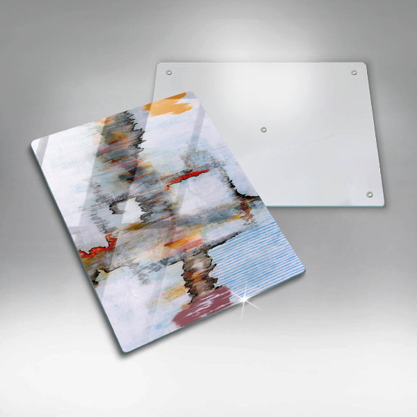 Zaščitna plošča za štedilnik Abstraktne barve