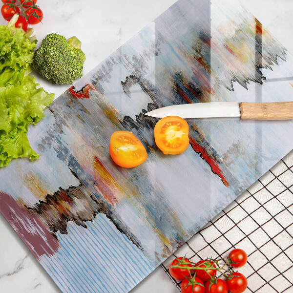 Zaščitna plošča za štedilnik Abstraktne barve