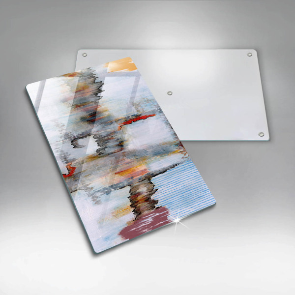 Zaščitna plošča za štedilnik Abstraktne barve