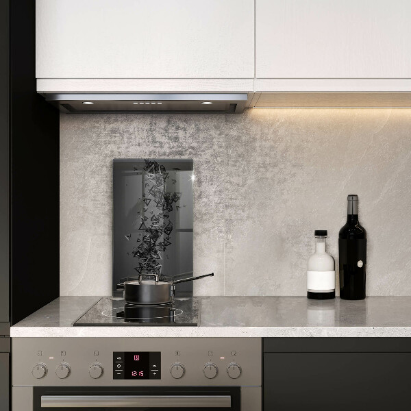 Zaščitna plošča za štedilnik Abstraktne 3D oblike