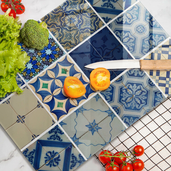 Zaščitna steklena plošča za štedilnik Dekorativne ploščice ploščice