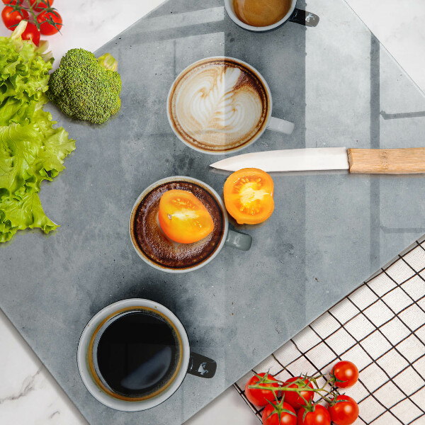 Zaščitna steklena plošča za štedilnik Kuhinja - skodelice za kavo