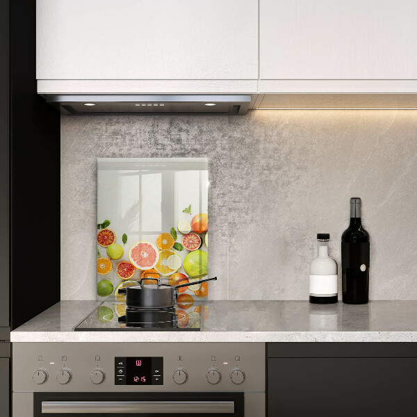 Zaščitna steklena plošča za štedilnik Citrusi