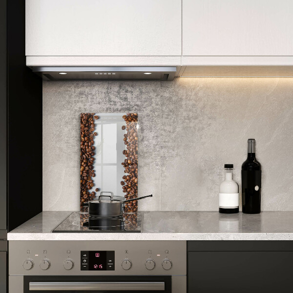 Zaščitna steklena plošča za štedilnik Kavna zrna