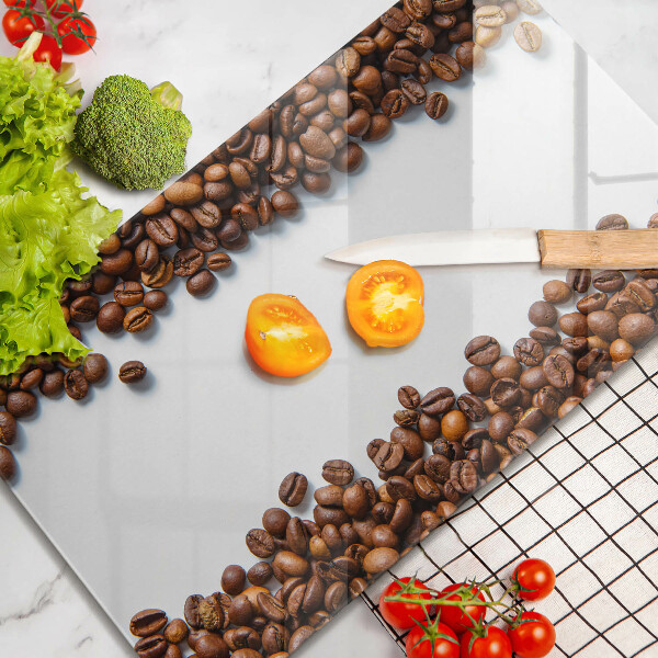 Zaščitna steklena plošča za štedilnik Kavna zrna