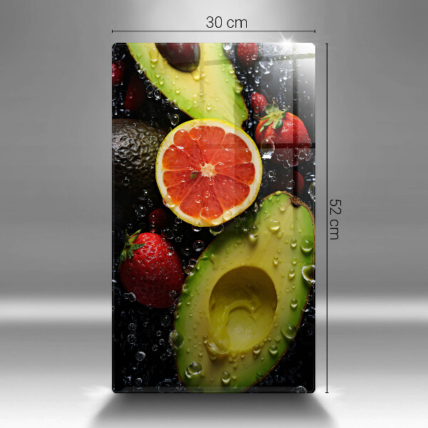 Zaščitna steklena plošča za štedilnik Sadje in zelenjava