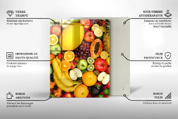Zaščitna steklena plošča za štedilnik Zbiranje sadja