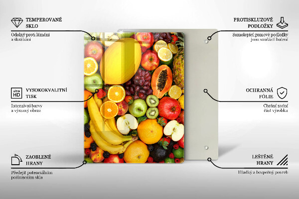 Zaščitna steklena plošča za štedilnik Zbiranje sadja