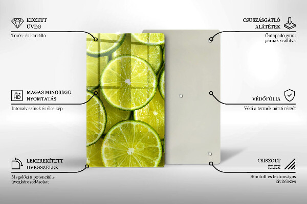 Zaščitna plošča za štedilnik Rezine limete