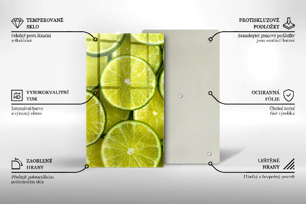 Zaščitna plošča za štedilnik Rezine limete
