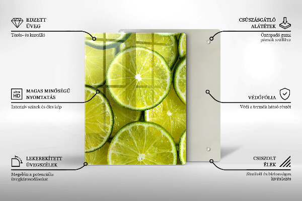 Zaščitna plošča za štedilnik Rezine limete