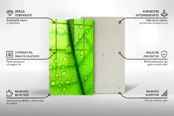 Zaščitna plošča za štedilnik Bližnji posnetek lista