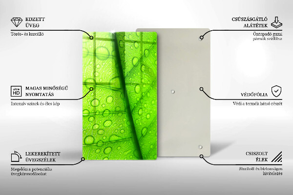Zaščitna plošča za štedilnik Bližnji posnetek lista