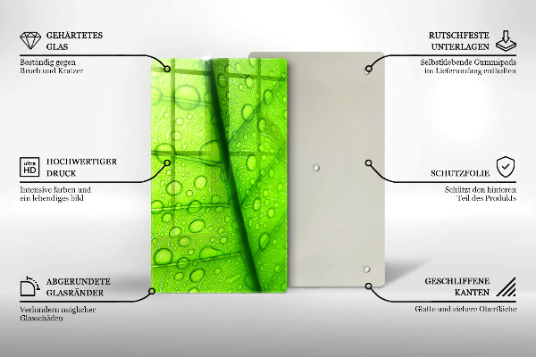 Zaščitna plošča za štedilnik Bližnji posnetek lista