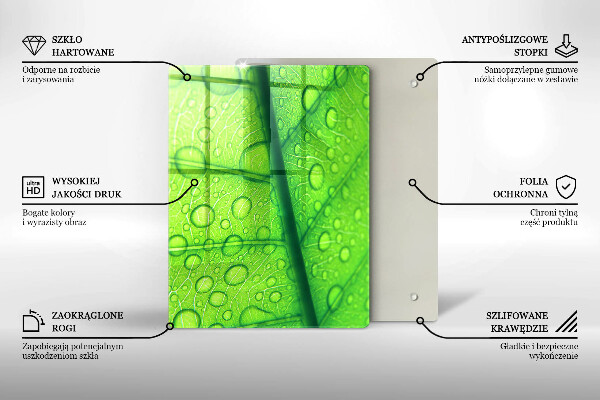 Zaščitna plošča za štedilnik Bližnji posnetek lista