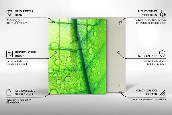 Zaščitna plošča za štedilnik Bližnji posnetek lista