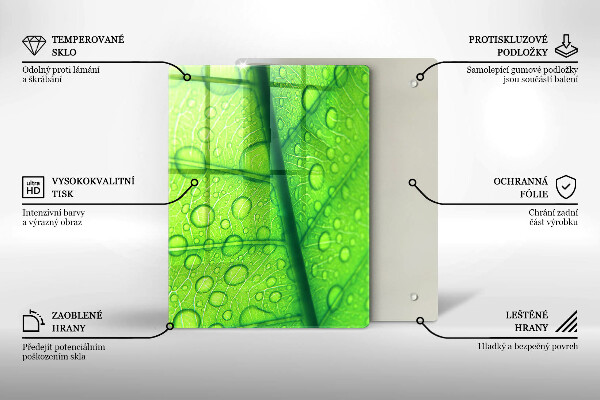 Zaščitna plošča za štedilnik Bližnji posnetek lista