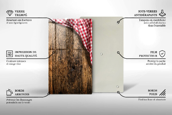 Zaščitna plošča za štedilnik Lesena miza