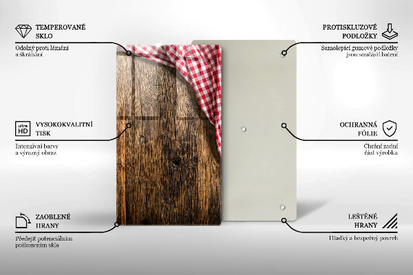 Zaščitna plošča za štedilnik Lesena miza