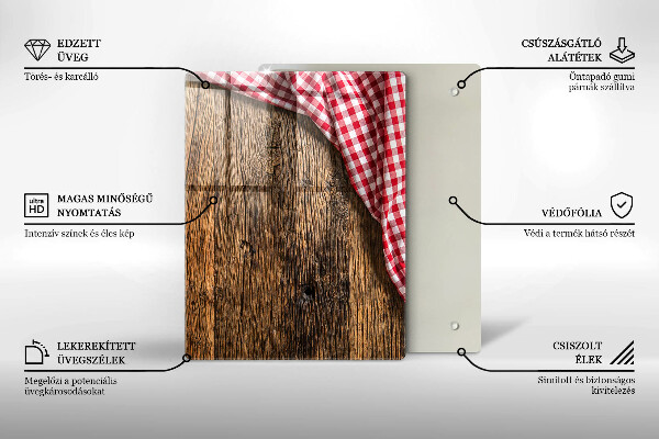 Zaščitna plošča za štedilnik Lesena miza