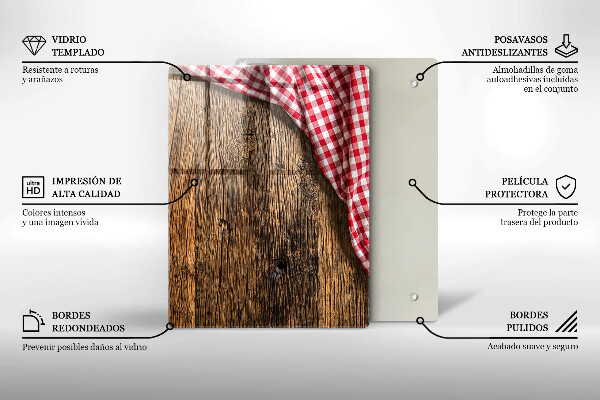 Zaščitna plošča za štedilnik Lesena miza