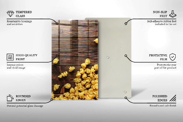 Zaščitna plošča za štedilnik Testenine na mizi